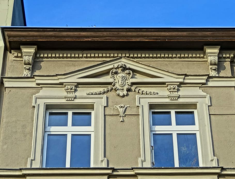 Bydgoszcz, Building, Windows, Facade, architecture, house, exterior HD wallpaper