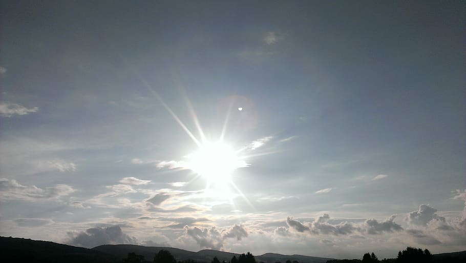 sun, sky, blue, rays, beauty in nature, sunlight, scenics - nature HD wallpaper