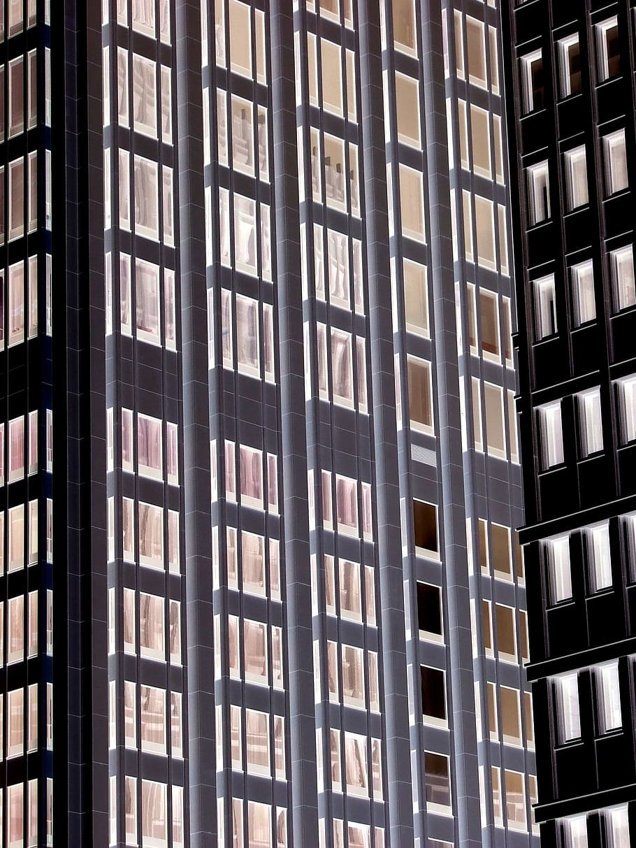 skyscraper, home front, berlin, city, office building, window HD wallpaper