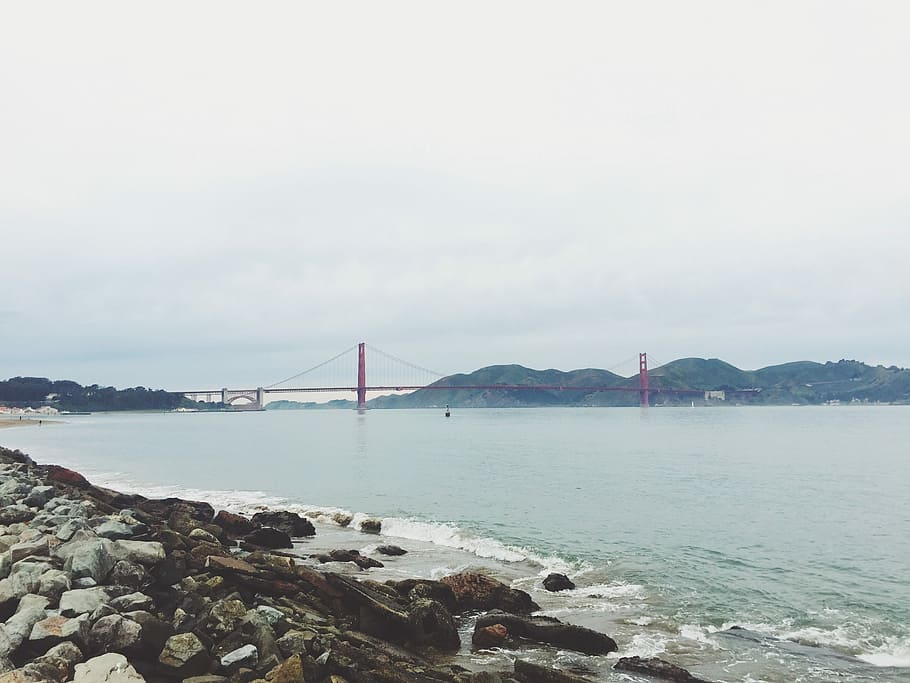 Golden Gate Bridge of San Francisco, sea, san Francisco County HD wallpaper