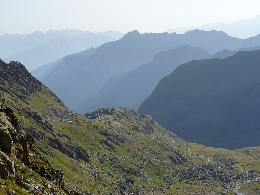 alpine, stubai, mountains, landscape, beauty in nature, scenics - nature HD wallpaper