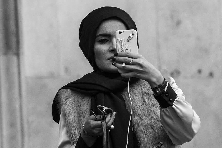 Selfie, Covent Garden, Muslim, Girl, muslim girl, arab girl