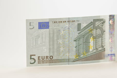 banknote, euro, bill, five, dollar bill, currency, 5, europe HD wallpaper