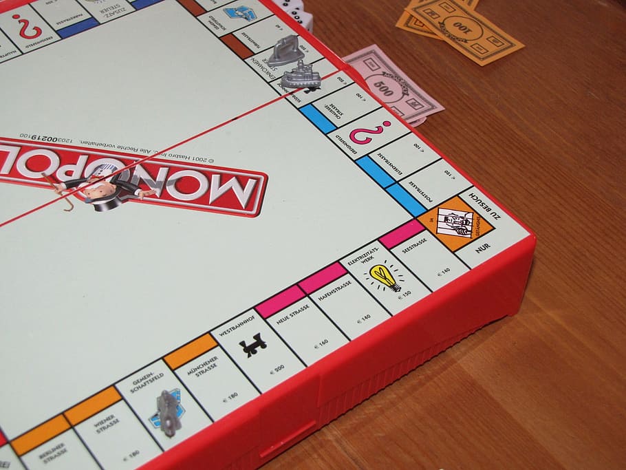 white and red Monopoly board, Play, Sociable, Board Game, gesellschaftsspiel, HD wallpaper