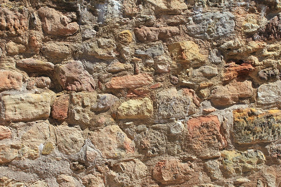 wall, old, medieval, stone, texture, backdrop, pattern, rough HD wallpaper