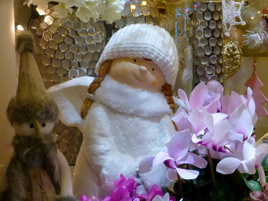 Winter, Christmas, Advent, december, showcase, ceramic, figurine HD wallpaper