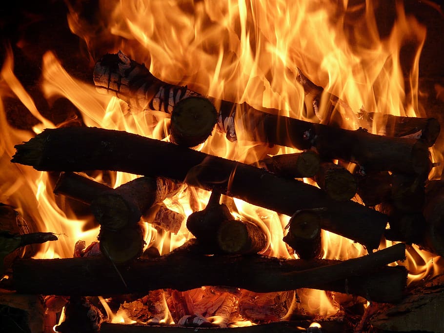 Fire, Heat, Flame, Embers, Burn, Oven, hell, hot, fire - Natural Phenomenon HD wallpaper