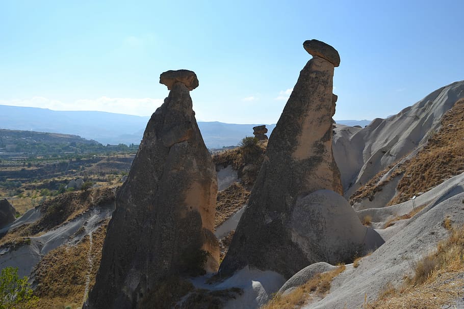 Turkey, Cappadocia, Rocks, mountain, rock - object, no people HD wallpaper