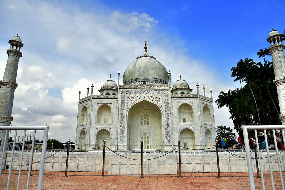 Taj Mahal India, monument, taman tamadun islam, mosque, agra, HD wallpaper