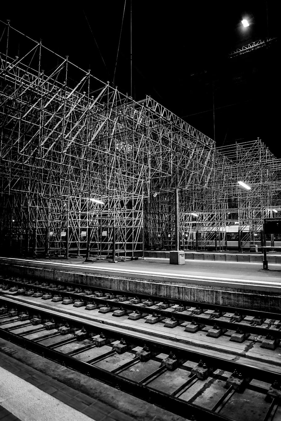 bordeaux, train, rail, railway, france, monument, railroad HD wallpaper