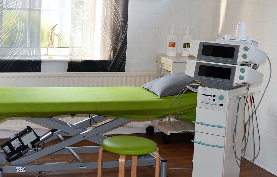 physiotherapy, electro-therapy, practice, liège, within, furniture