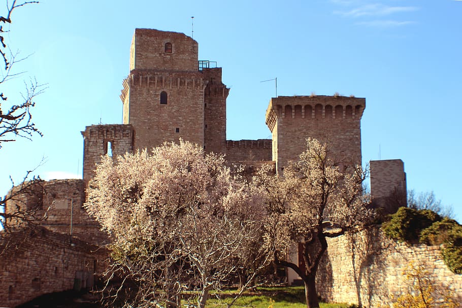 umbria, assisi, rocca, more, architecture, built structure HD wallpaper