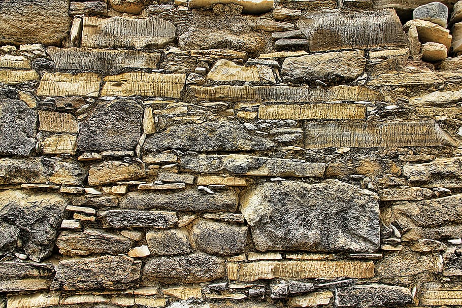 wall, texture, stone, structure, background, grey, pattern HD wallpaper