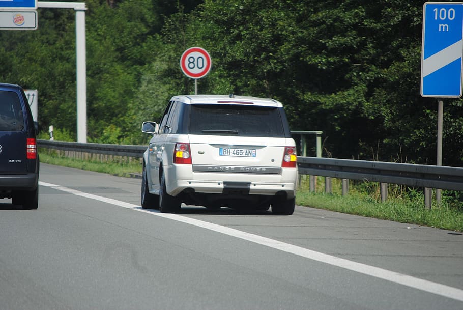 hard shoulder, breakdown, car breakdown, highway, germany, asphalt HD wallpaper