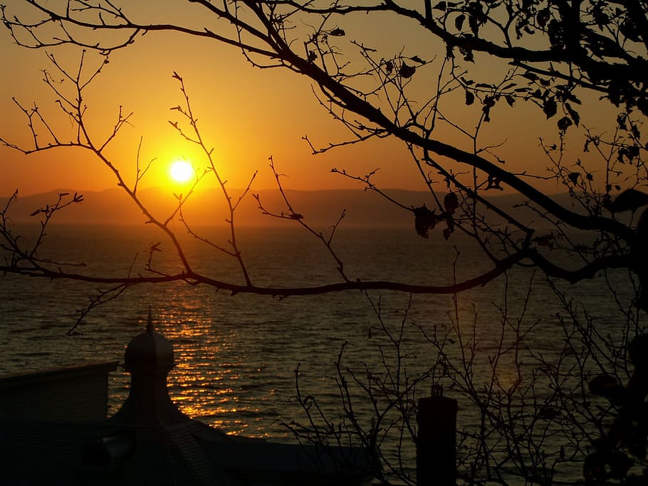 Sunset, Nature, Landscape, Sky, spring, light, outdoor, scene HD wallpaper