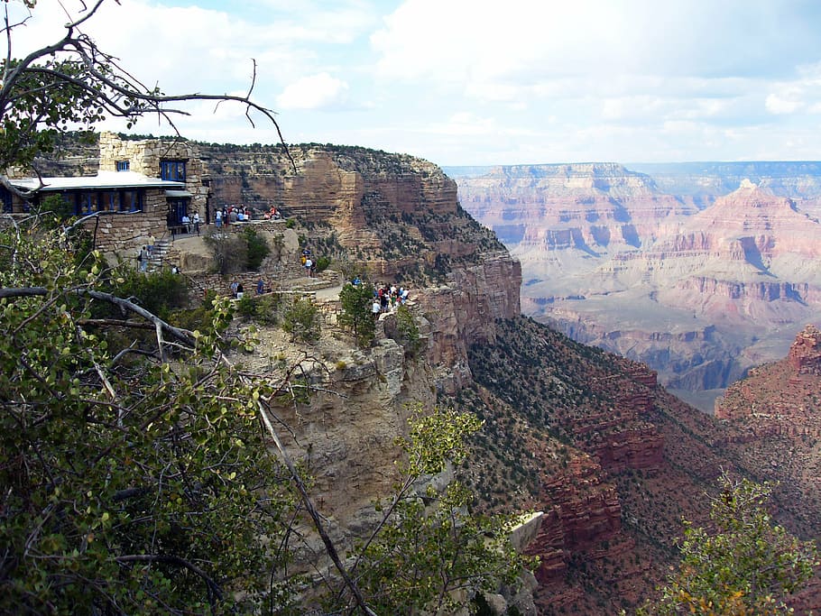 canyon, colorado, mirador, landscape, immensity, wonders, grand Canyon National Park, HD wallpaper