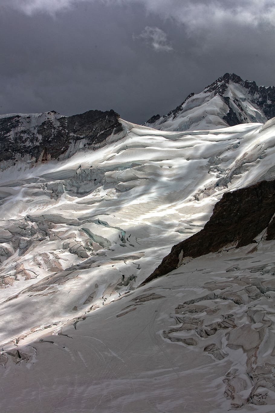 mountain covered by snow, snow covered mountain, slope, snowscape HD wallpaper
