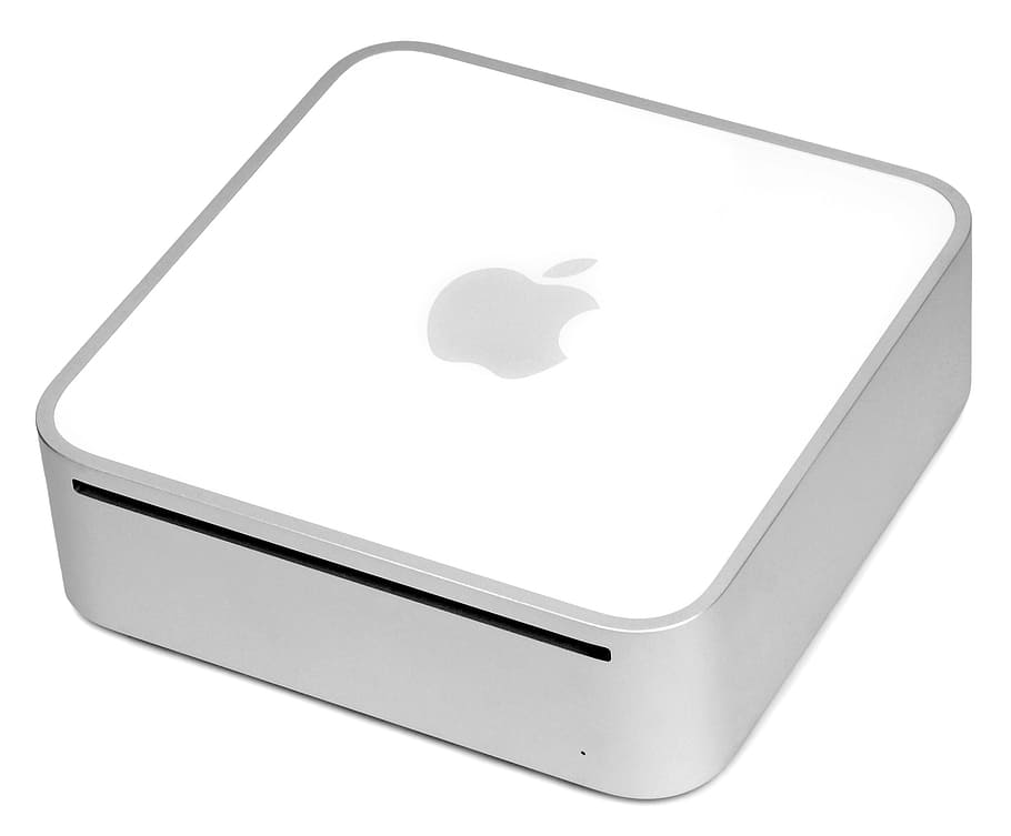 mac, mini, gen, white background, studio shot, wireless technology HD wallpaper