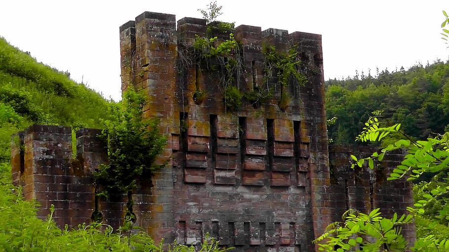 Wall, Old, Building, Brick, Fortress, architecture, battlements HD wallpaper