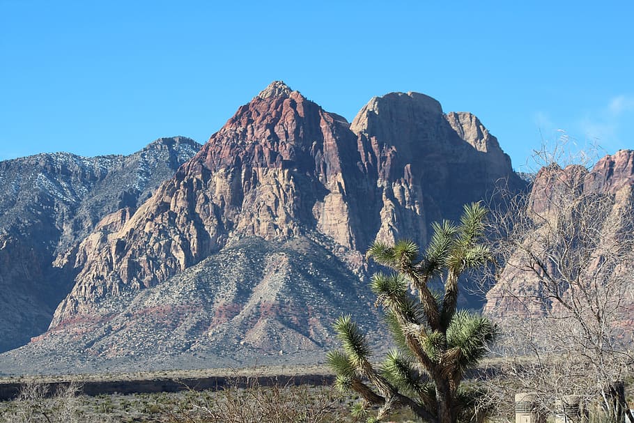 red rock, nevada, landscape, mountain, scenics - nature, sky HD wallpaper