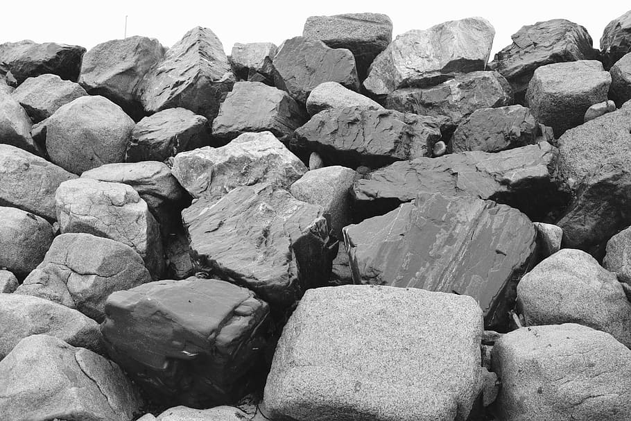 pebbles, coastline, beach, rock, nature, coastal path, side HD wallpaper
