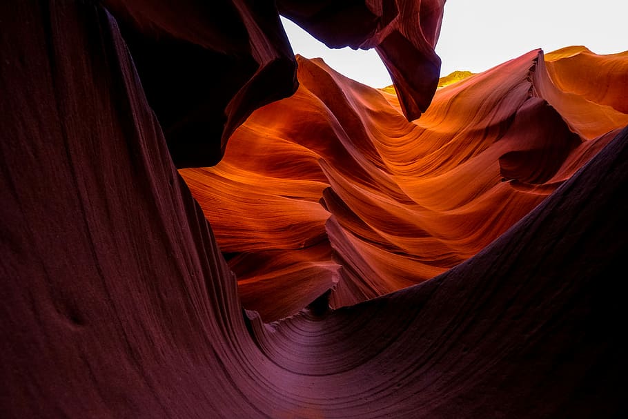 HD wallpaper: landscape photography of canyon, Antelope Canyon, Arizona ...