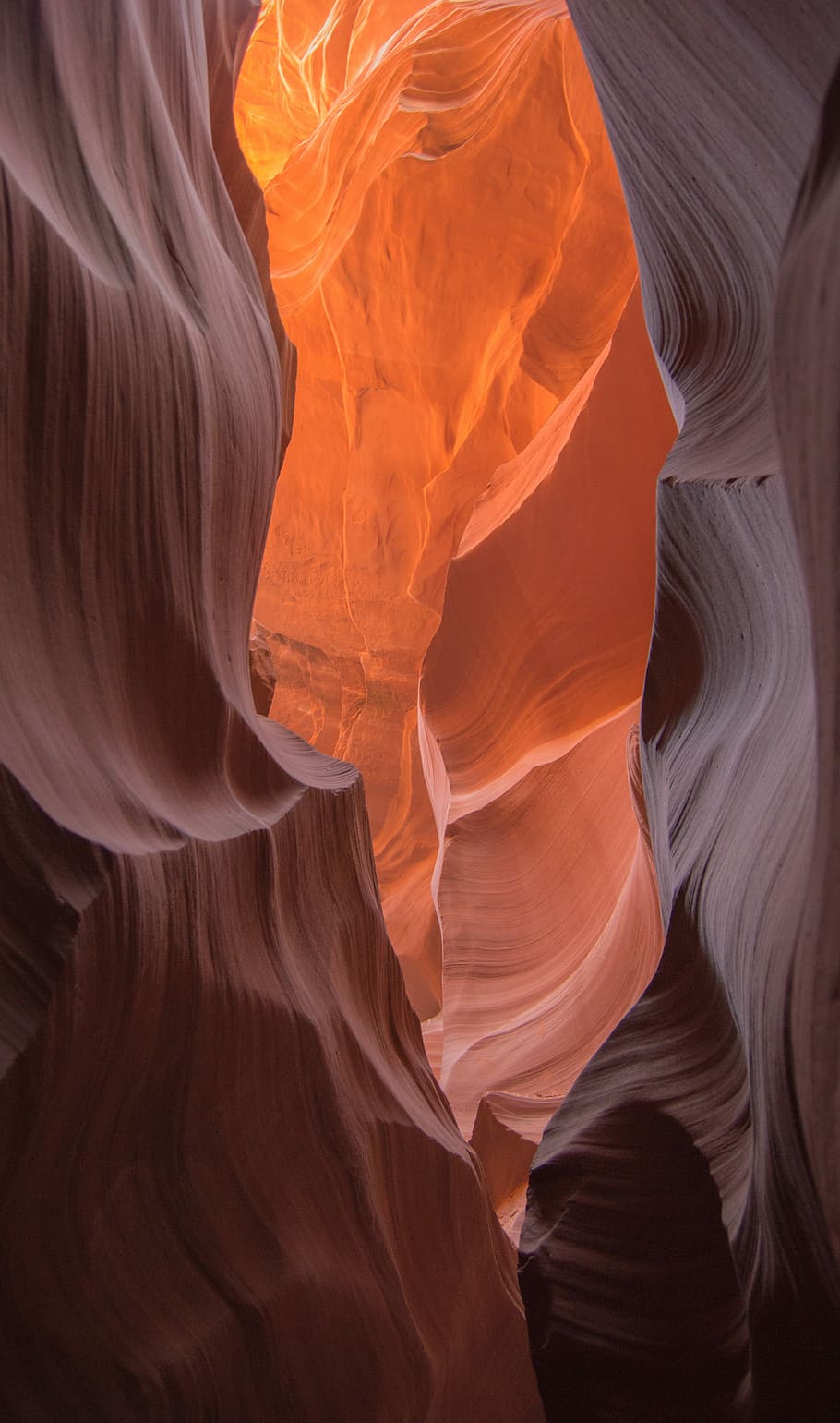 gray and orange abstract wall art, rock, layers, pattern, geology HD wallpaper