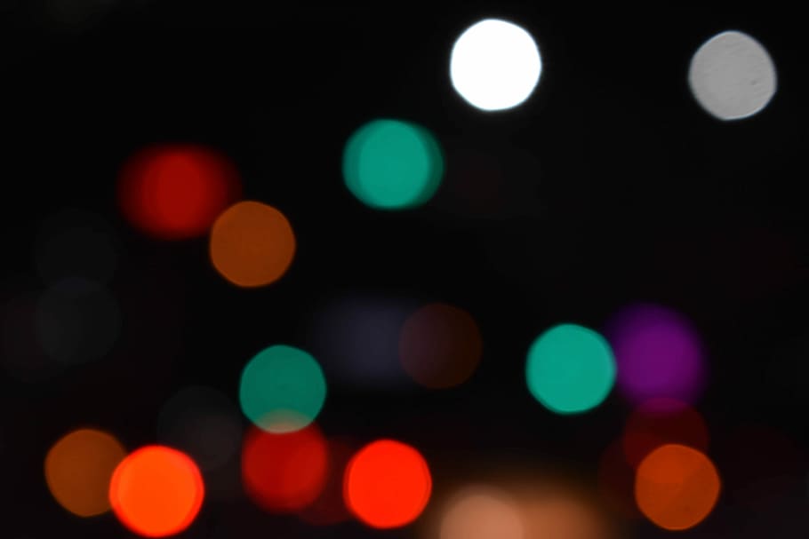blur lights during daytime, bokeh photography, dots, colour, night HD wallpaper