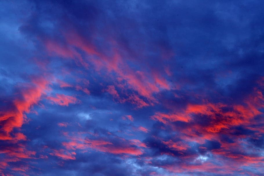 Clouds, Sunset, Evening, Sky, evening sky, abendstimmung, afterglow HD wallpaper
