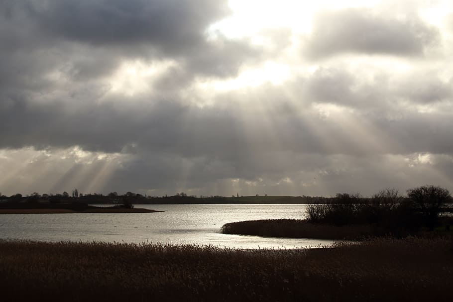 nature, clouds, air, sun, sun rays, denmark, cloud - sky, tranquility HD wallpaper