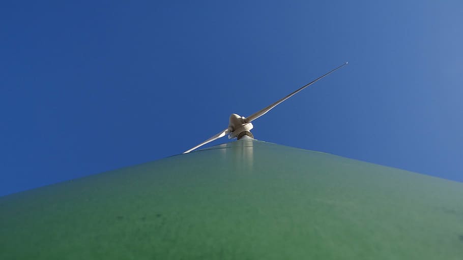 pinwheel, energy, sky, blue, turbine, wind Turbine, technology HD wallpaper