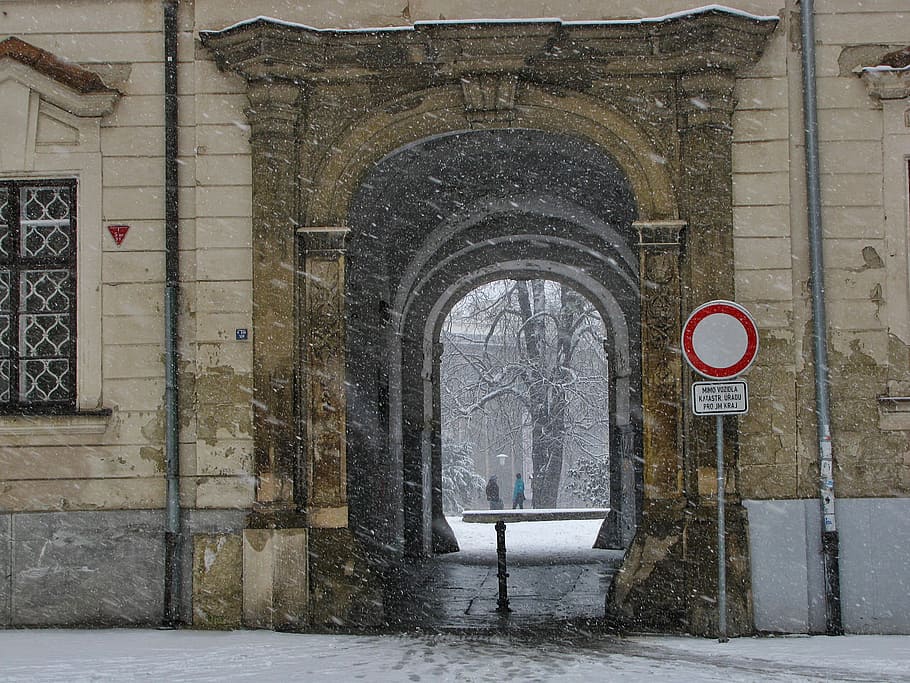 snow, park, tor, snowing, street, winter, architecture, built structure HD wallpaper