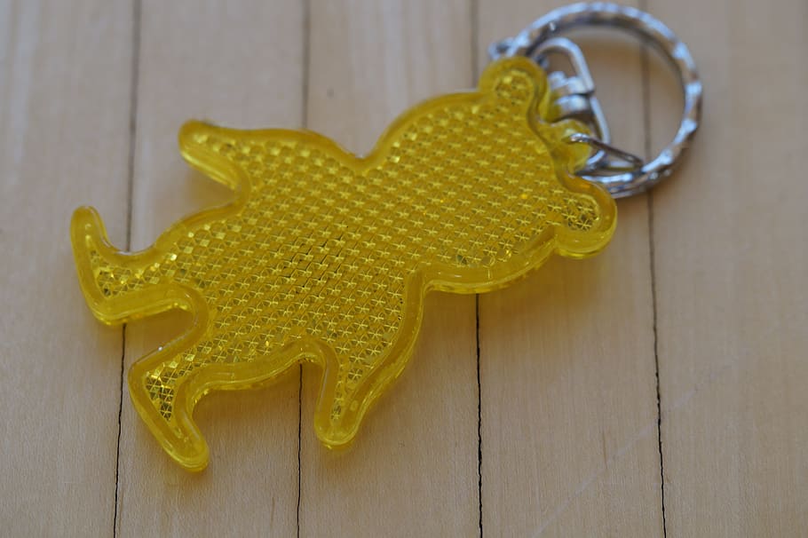 Keychain, Reflector, Teddy Bear, cat's eye, cookie, decoration HD wallpaper