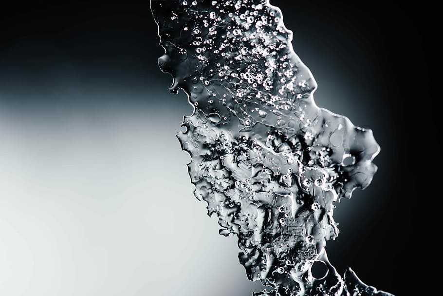 time lapsed photography of water drop, untitled, ice, bubble HD wallpaper