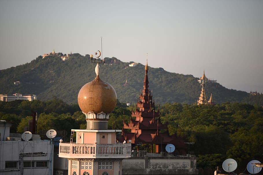 mosque, pagoda, monastery, buddha, asian, tourism, culture, HD wallpaper