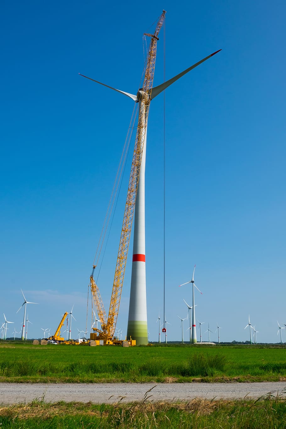 pinwheel, wind turbine, wind power, wind energy, power generation, HD wallpaper