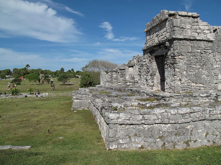 Tulum, Ruins, Mexico, Maya, history, old ruin, ancient, architecture HD wallpaper