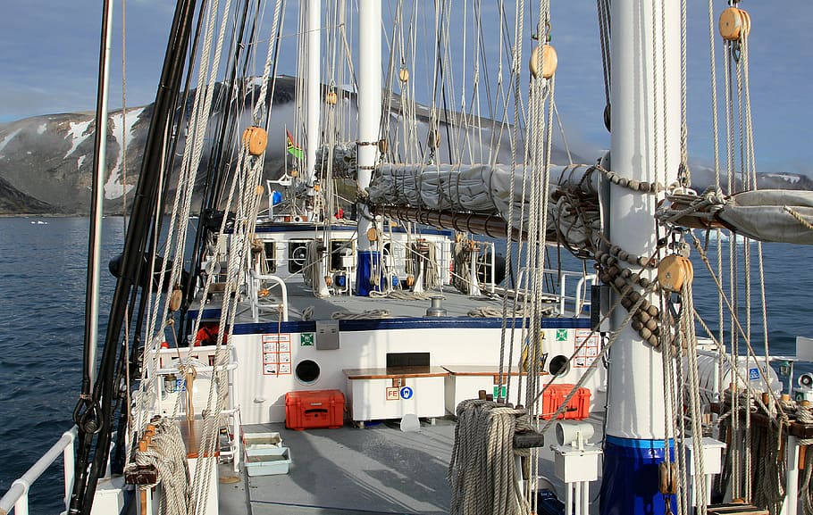 Ship, Sailboat, Rep, Block, Sea, boom, nautical Vessel, sailing HD wallpaper