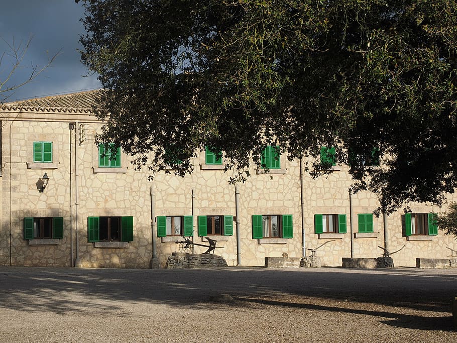 monastery cura, algaida, building, architecture, santuari de nostra senyora de cura HD wallpaper