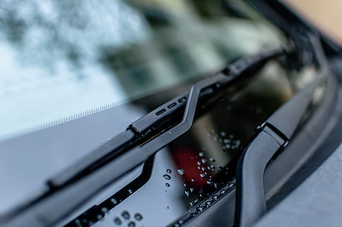 black car wiper, wind shield, auto, automobile, windscreen HD wallpaper