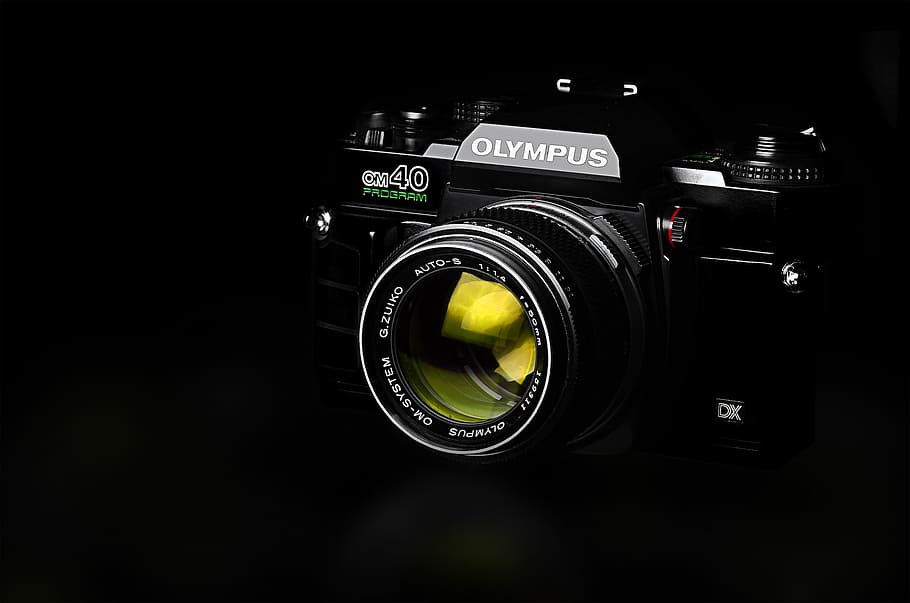 Analog Camera Olympus Glossy, technology, camera - Photographic Equipment, HD wallpaper