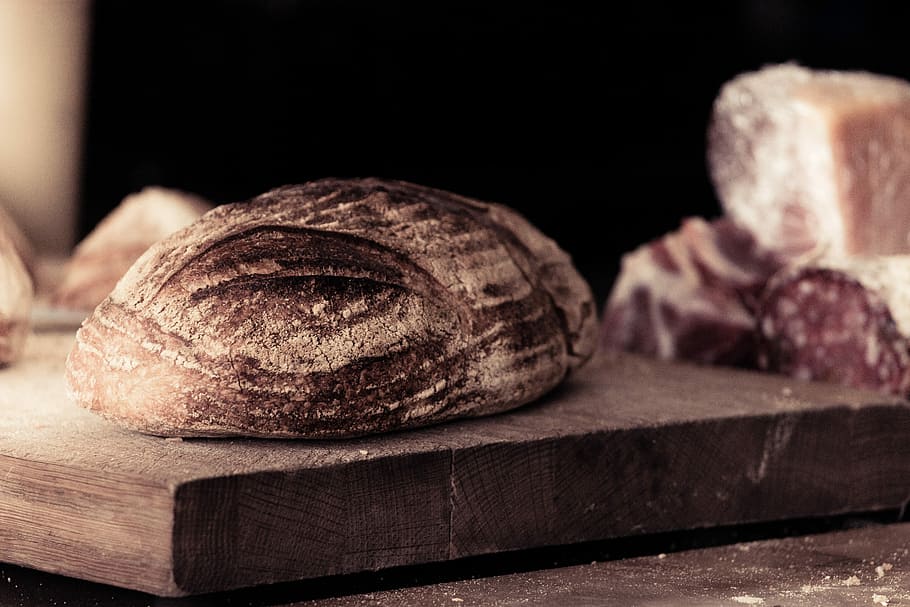 Sour dough bread, bake, baked, bakeing, bakery, flour, food, loaf of Bread, HD wallpaper