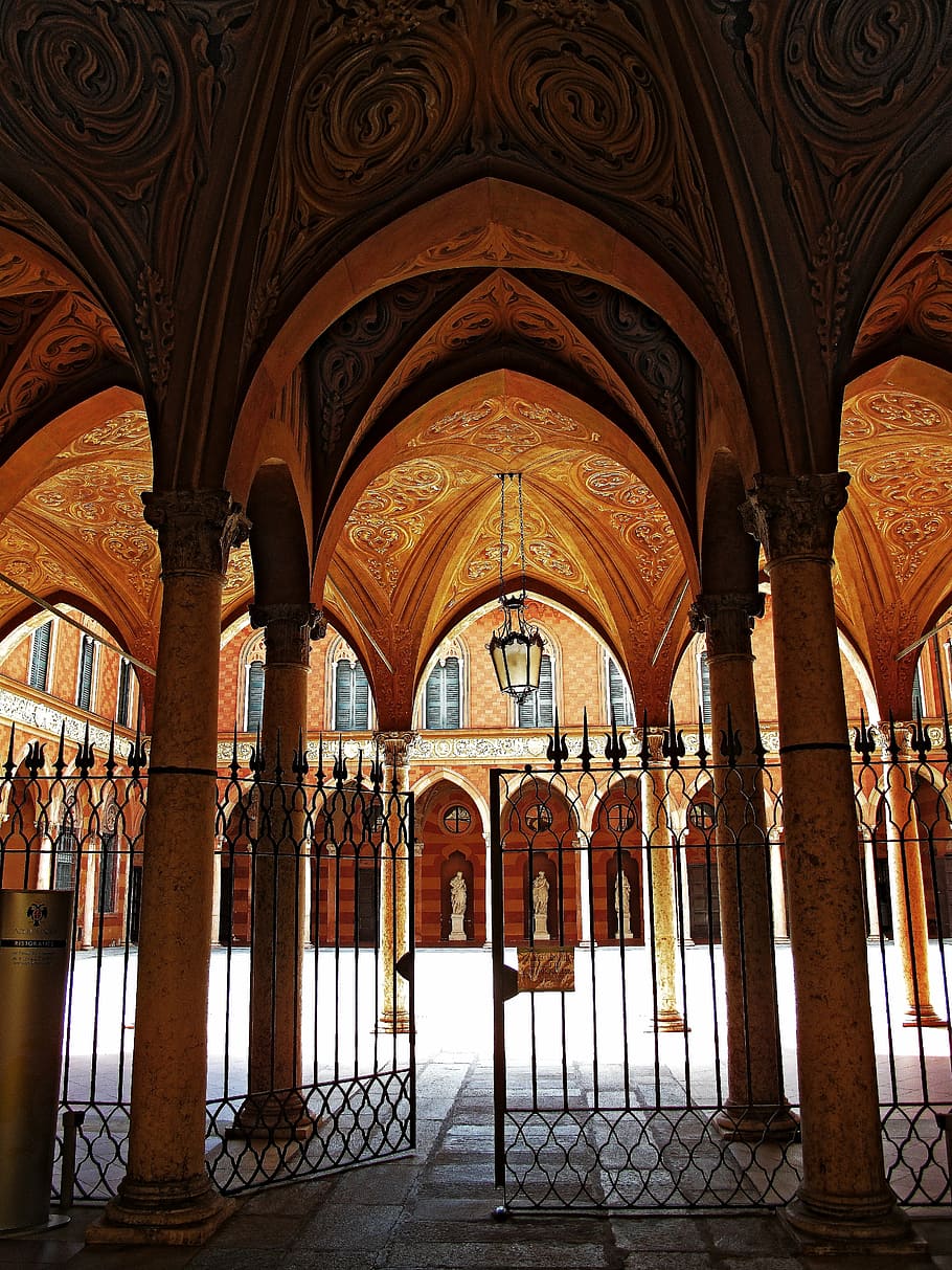 arch, architecture, building, pillars, indoors, famous Place HD wallpaper