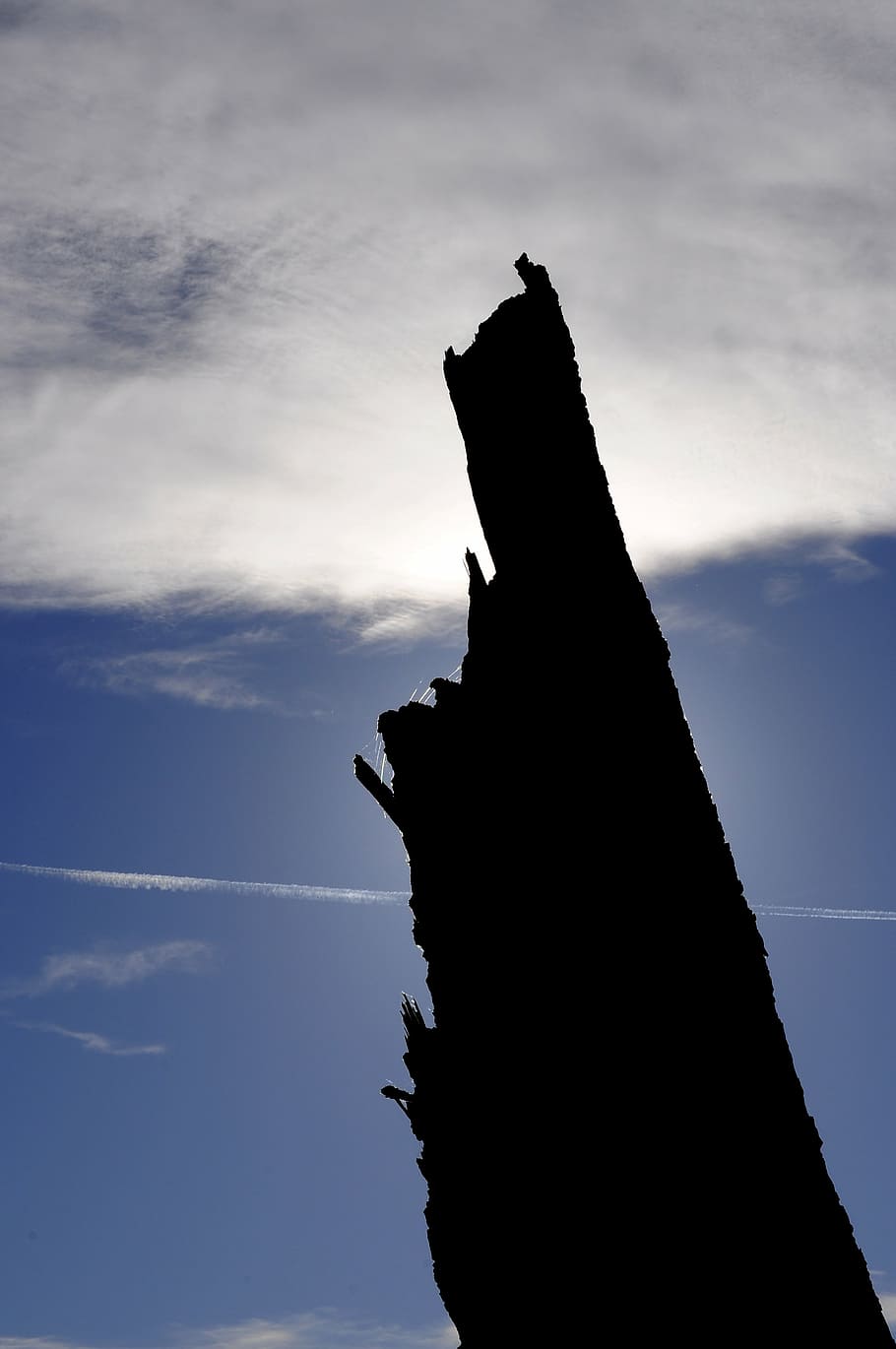 strain, sky, clouds, glow, silhouette, cloud - sky, nature HD wallpaper