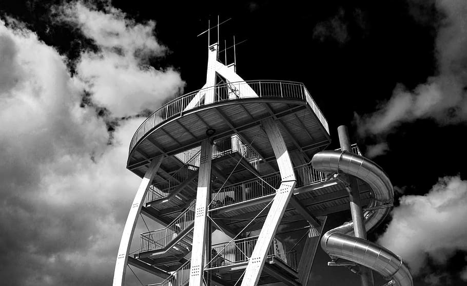 rhön, tower, noah sails, observation tower, elbow, eisenacher haus HD wallpaper