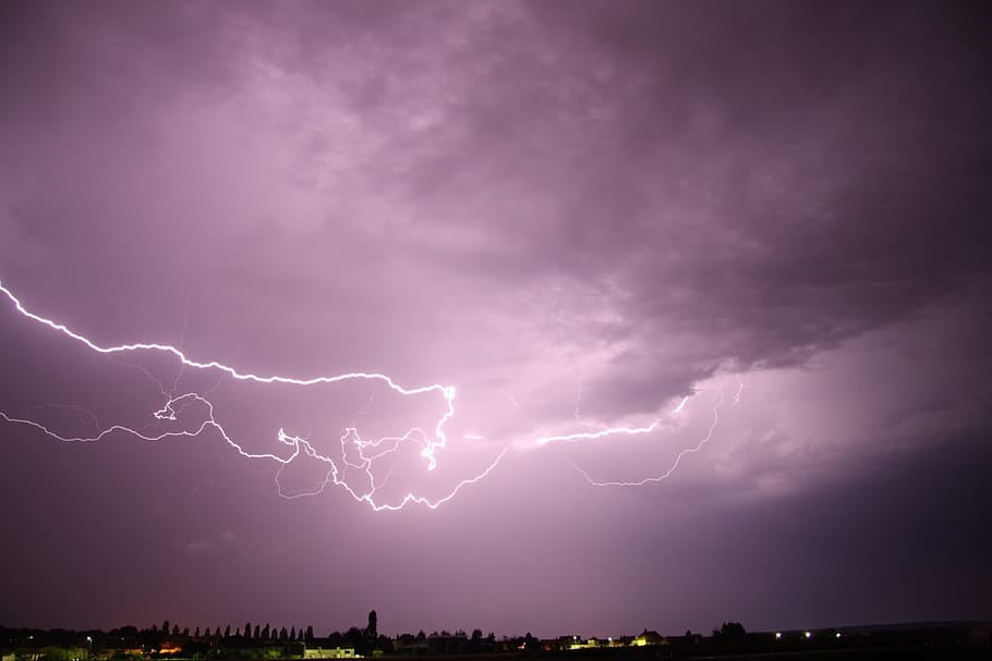 france, thunderstorms, lightning, cloud - sky, power in nature HD wallpaper
