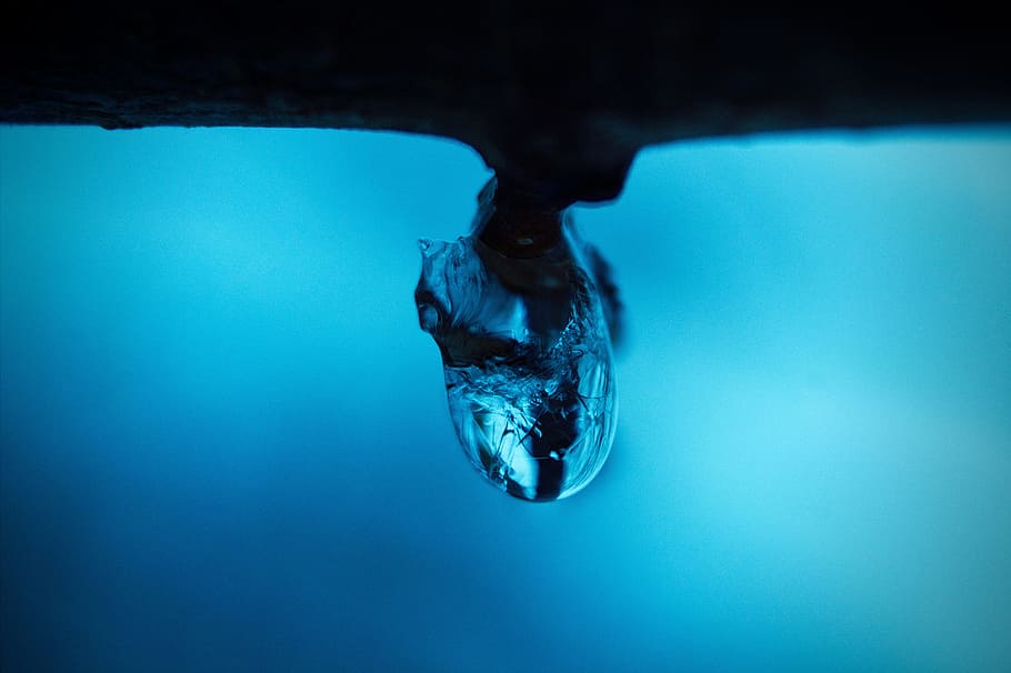 ice, blur, crystal, macro, cold, frozen, nature, frost, blue HD wallpaper