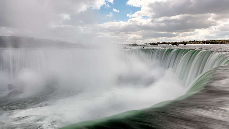 Niagra Falls New York, US, clouds, landscape, niagara falls HD wallpaper