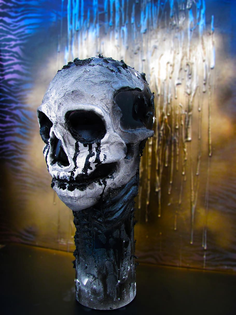 skull, handmade, design, bone, no people, human skeleton, close-up HD wallpaper