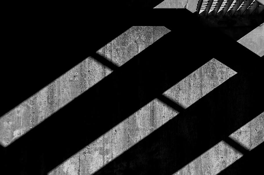 shadow of fence, architecture, sunlight, built structure, pattern HD wallpaper